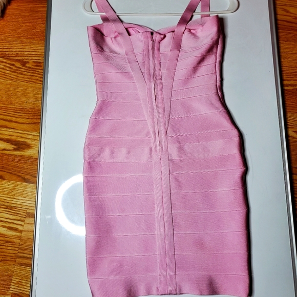 Bumblegum Pink Body Co Bandage Dress - Picture 3 of 3